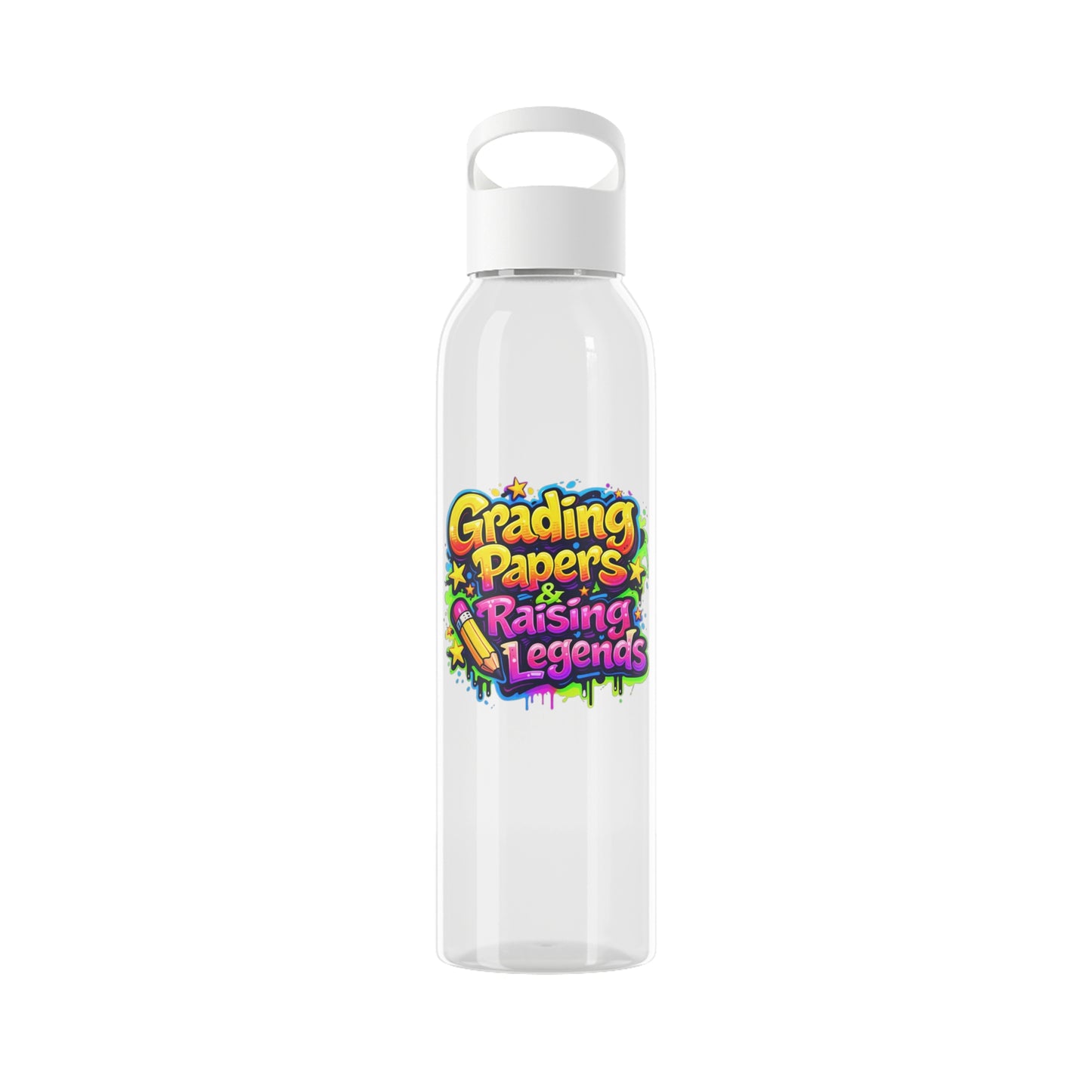 Grading papers & raising legends Water Bottle