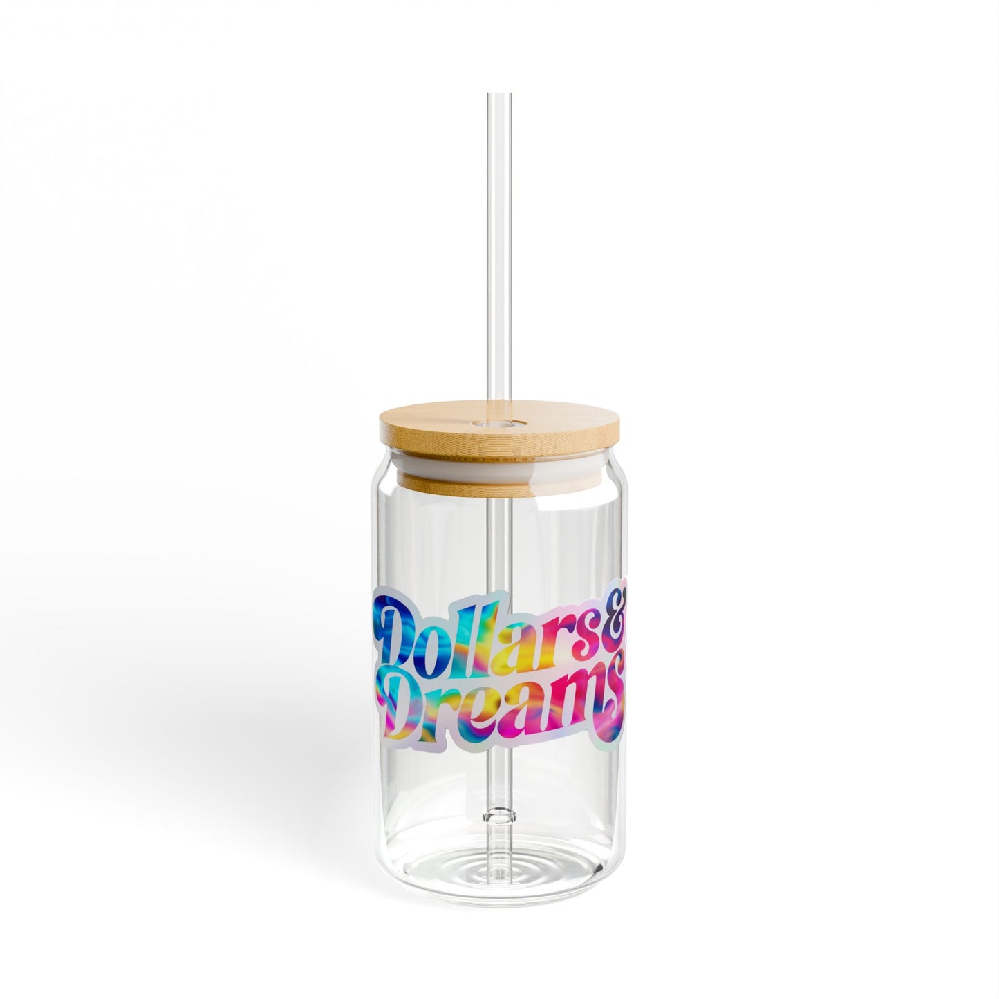 Dollars & Dreams Sipper Glass