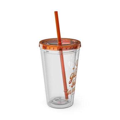 Your glow up starts in my chair Clear Insulated Cup