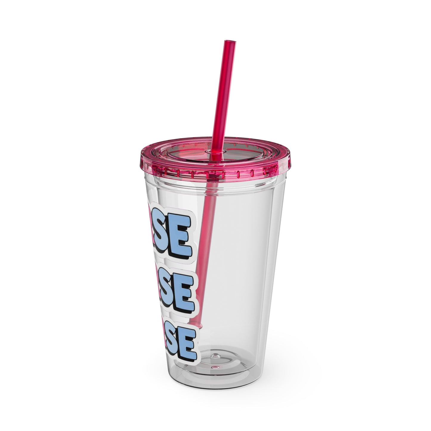 NURSE faux sticker Clear Insulated Cup