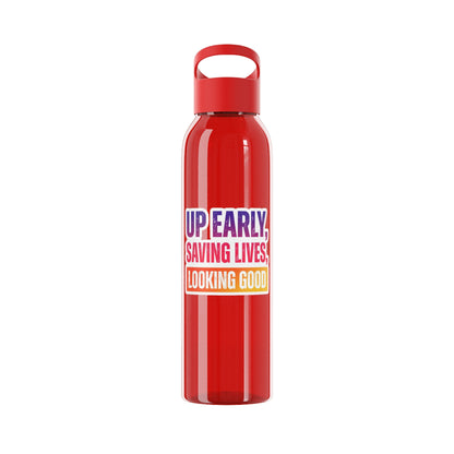 Up early, saving lives, looking good Water Bottle