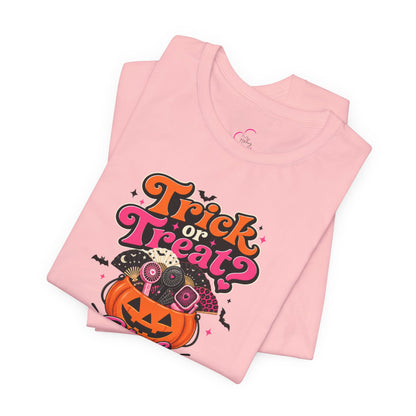 Trick or treat? Girl bring me a fan T-shirt