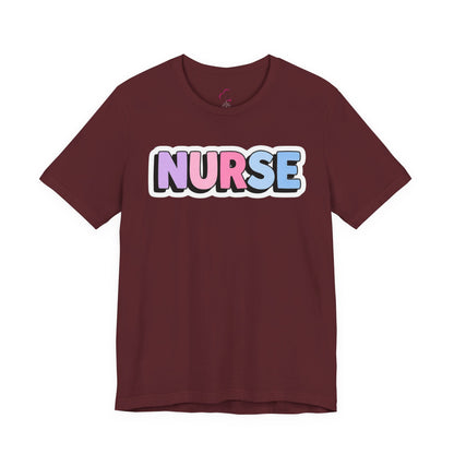 NURSE faux sticker T-shirt