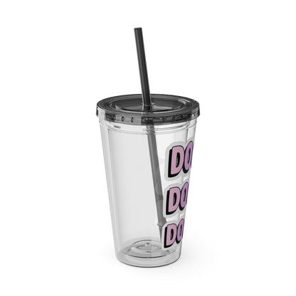 DOCTOR faux sticker Clear Insulated Cup