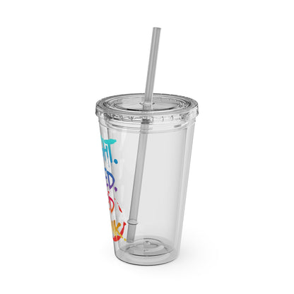 I taught. I tried. I need a drink Clear Insulated Cup