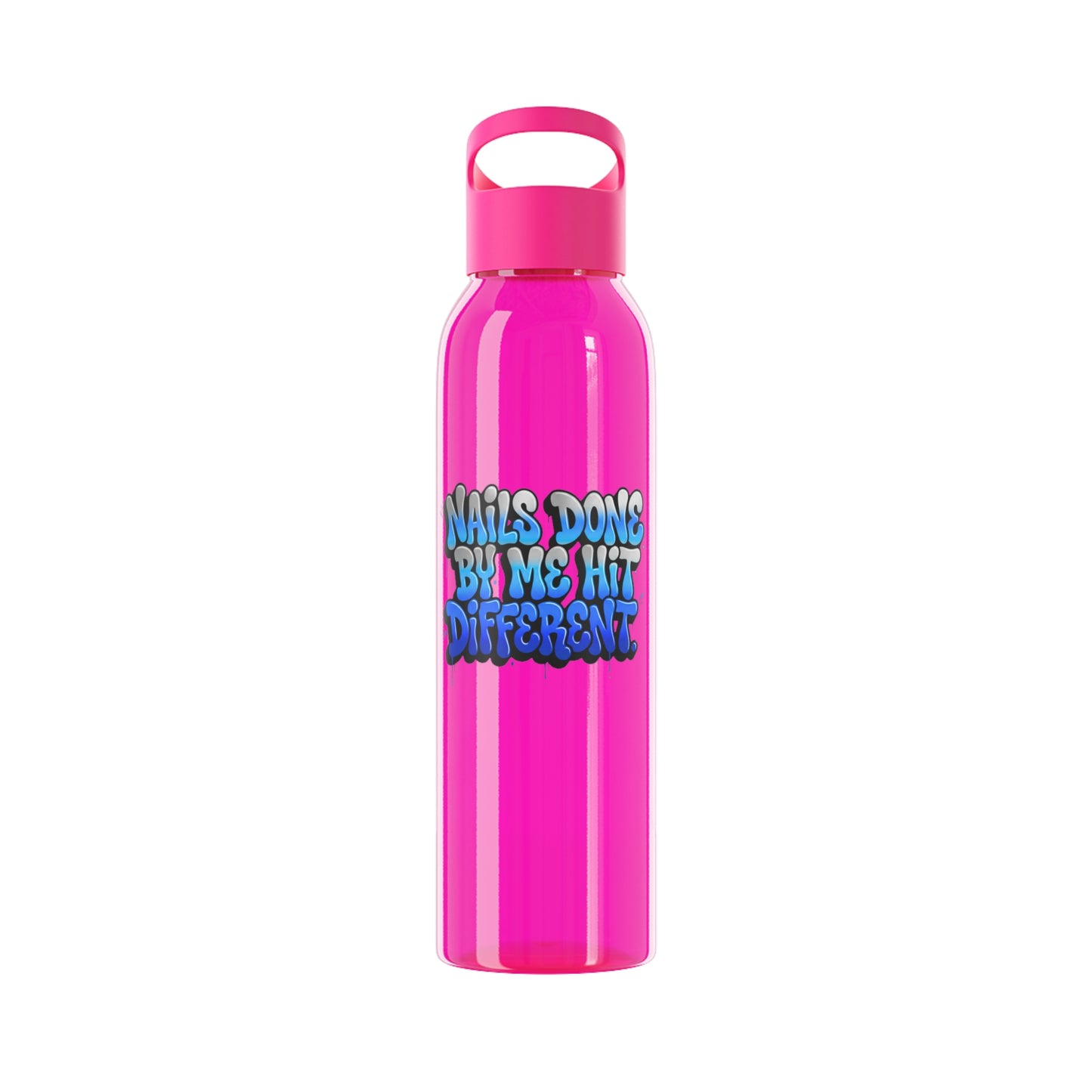 Nails done by me hit different Water Bottle