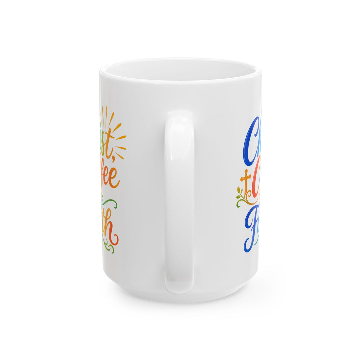 Christ, coffee, faith Mug