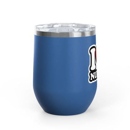 I love nurses faux sticker Tumbler