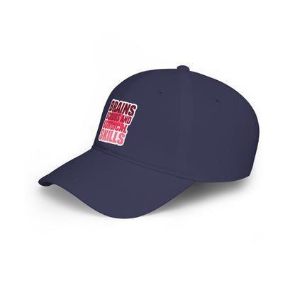 Brains, scrubs and surgical skills pink Baseball Cap