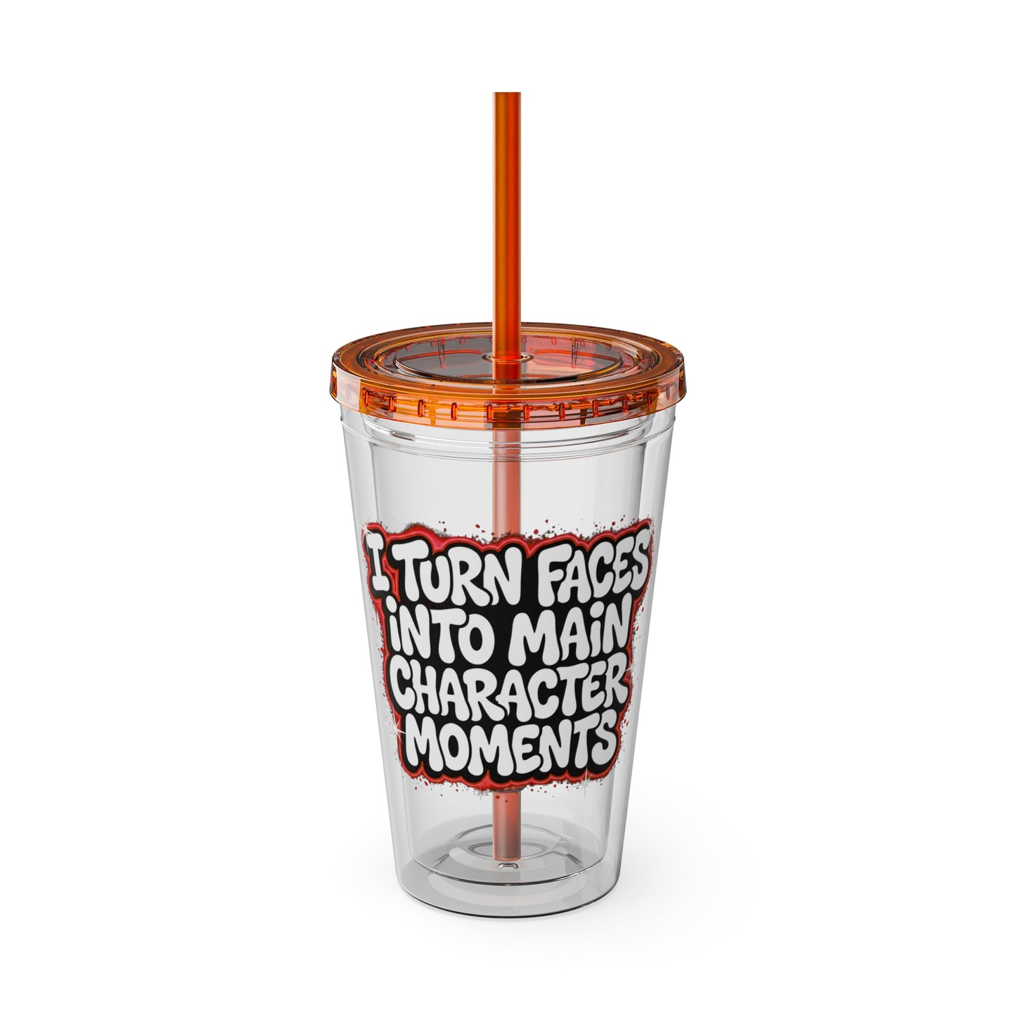 I turn faces into main character moments Insulated Cup