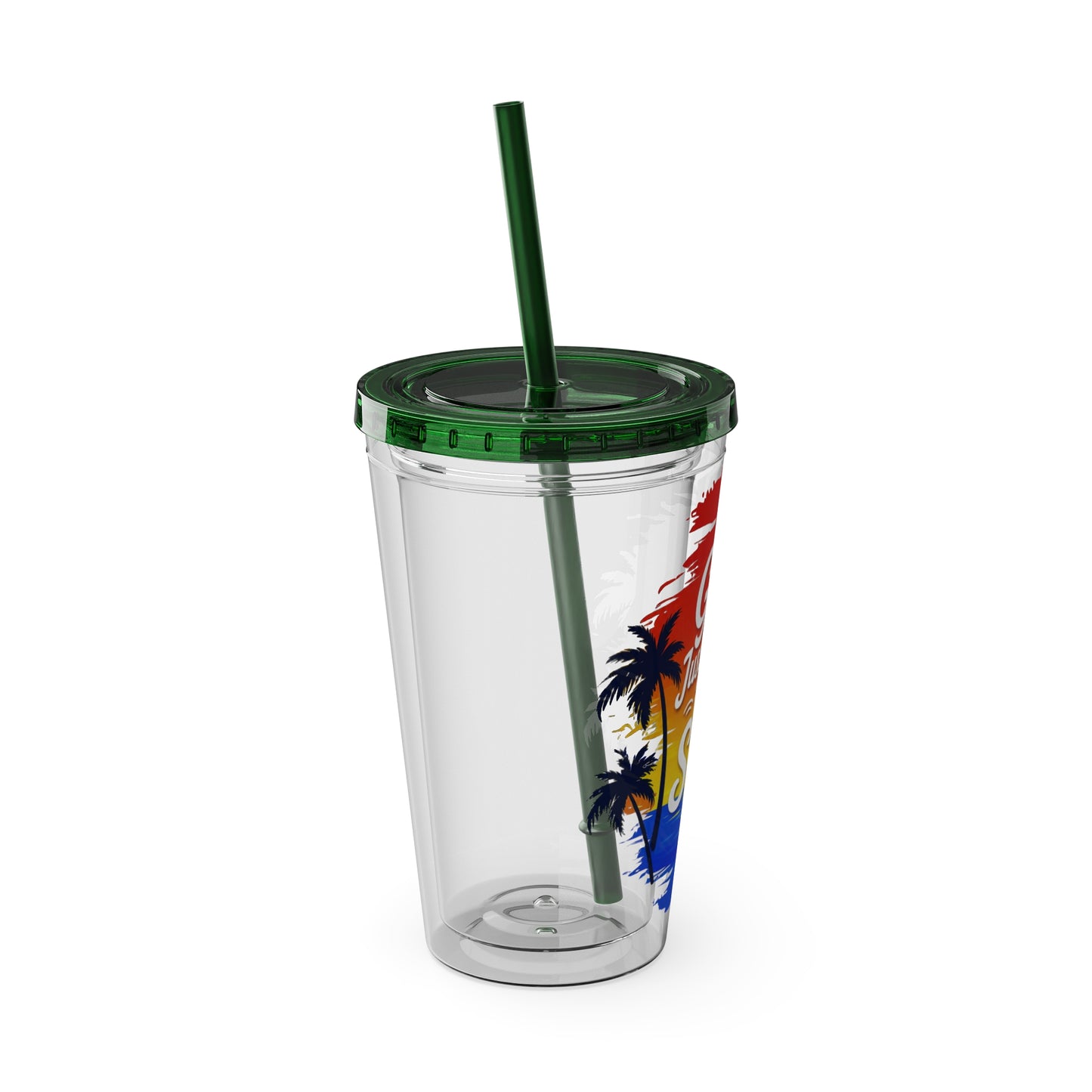 Girls just wanna have sun Clear Insulated Cup
