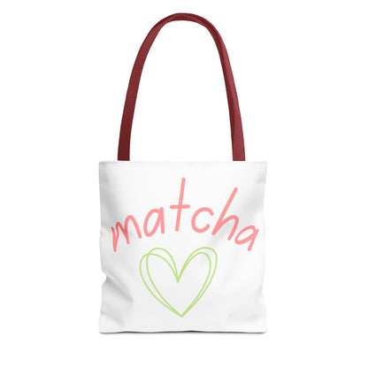 Matcha Heart Tote Bag