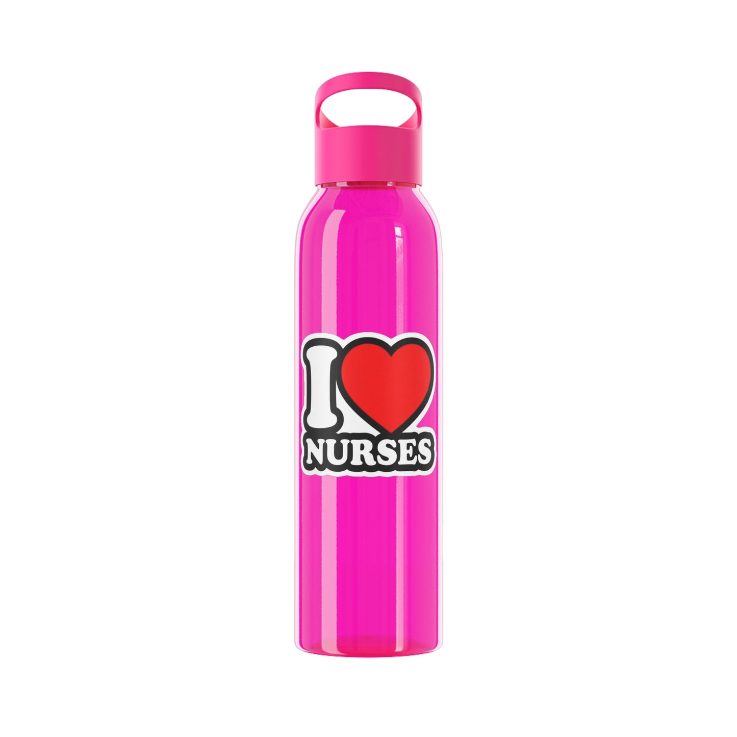 I love nurses faux sticker Water Bottle