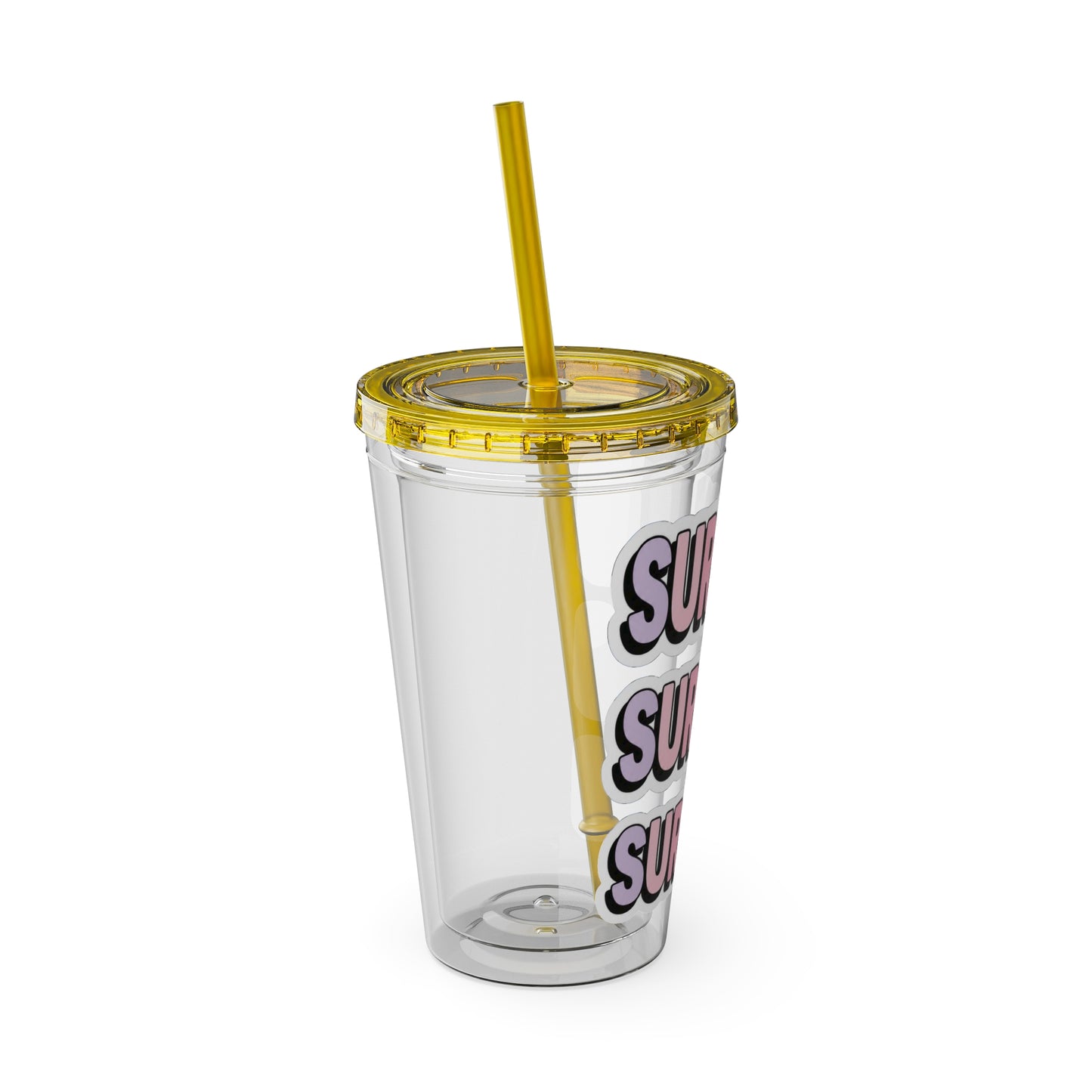 SURGEON faux sticker Clear Insulated Cup