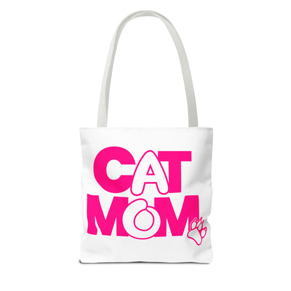 Cat mom pink Tote Bag
