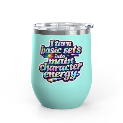 I turn basic sets into main character energy Tumbler