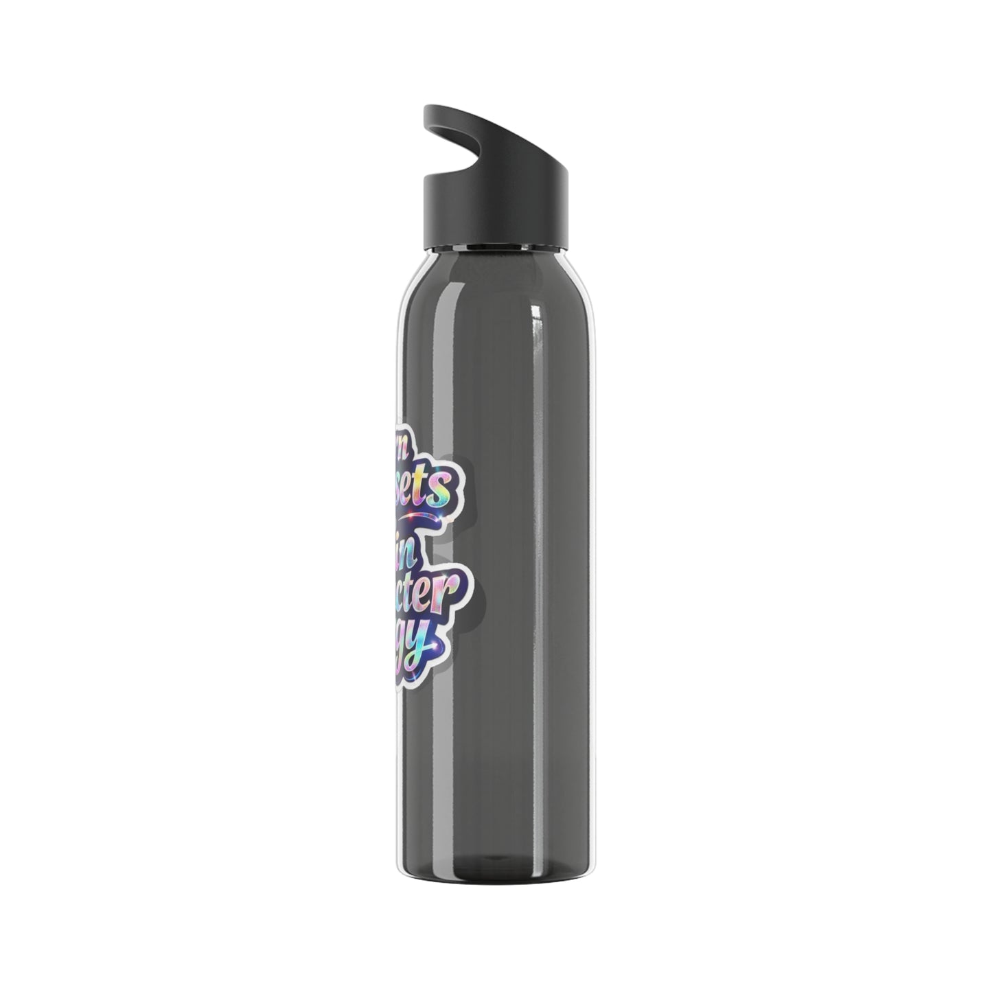 I turn basic sets into main character energy Water Bottle