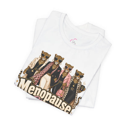 Menopause crew leopard T-shirt