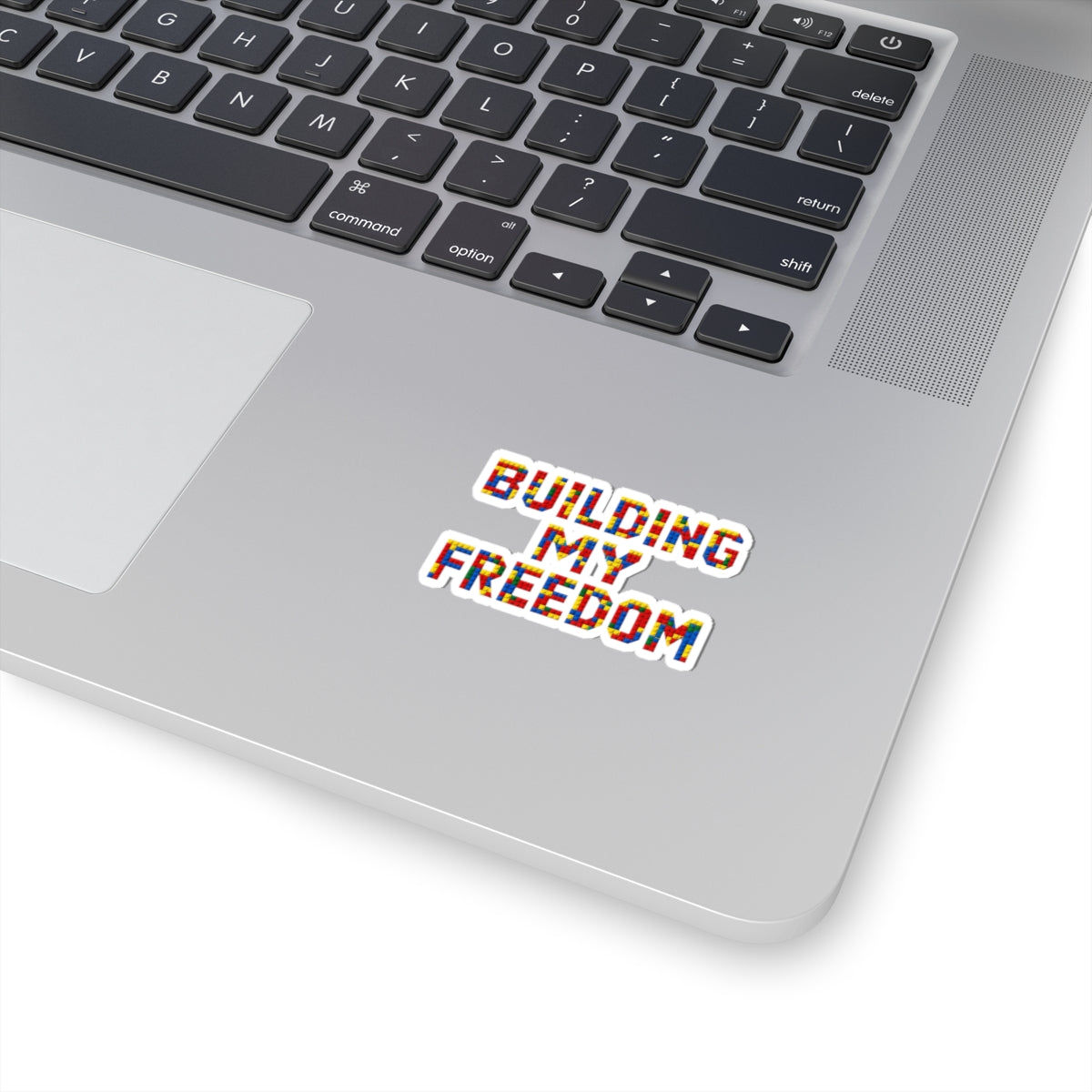 Building my freedom Sticker