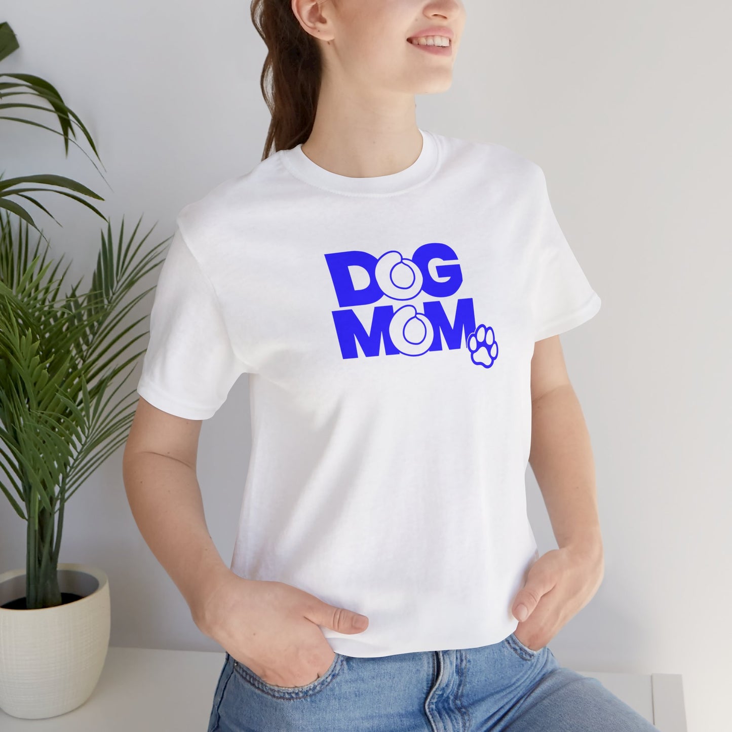 Dog mom blue T-shirt