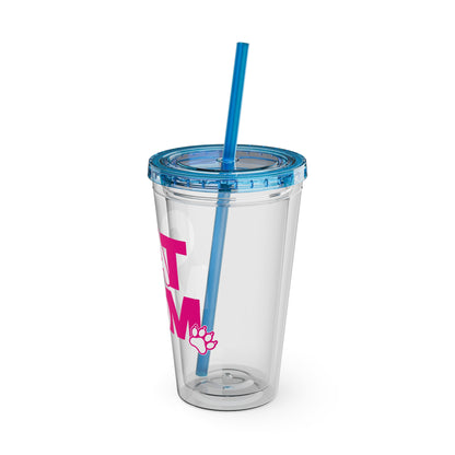 Cat mom pink Insulated Cup