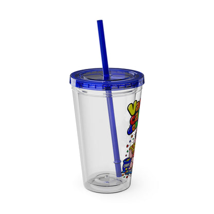 Vacation calories don't count Clear Insulated Cup