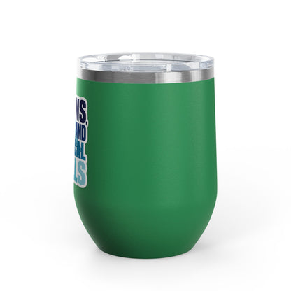 Brains, scrubs and surgical skills blue Tumbler