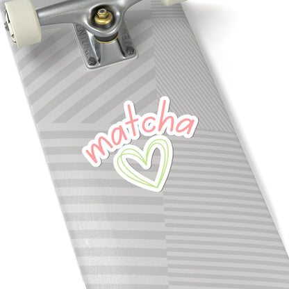 Matcha Heart Sticker