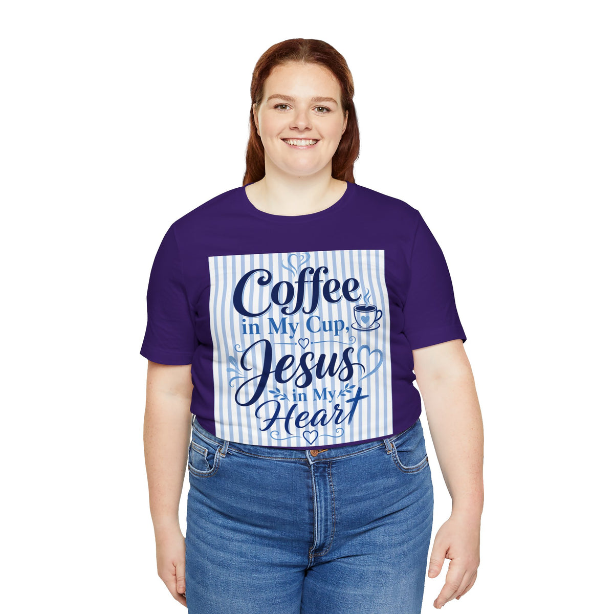Coffee in my cup, Jesus in my heart T-shirt