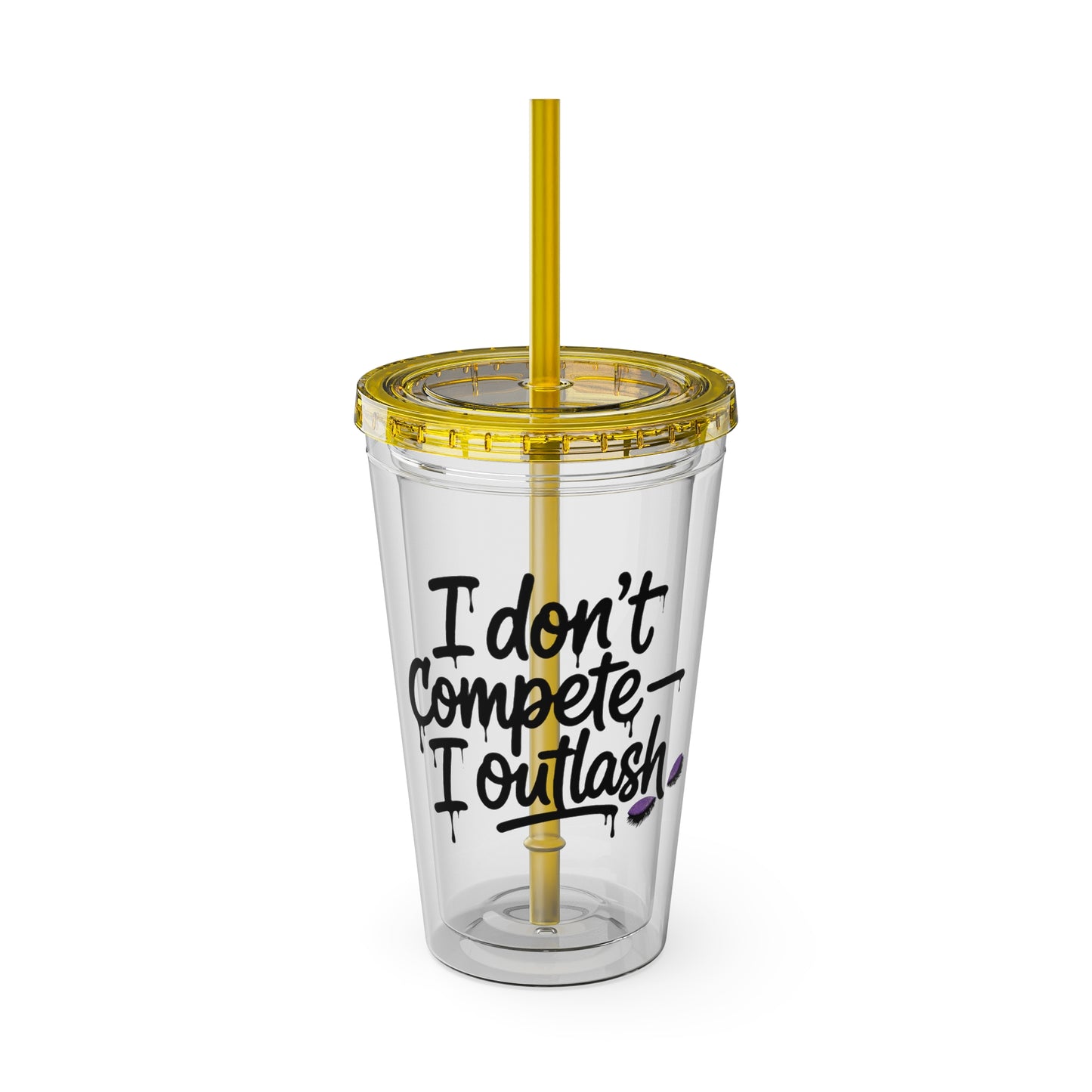 I don't compete I outlash Clear Insulated Cup