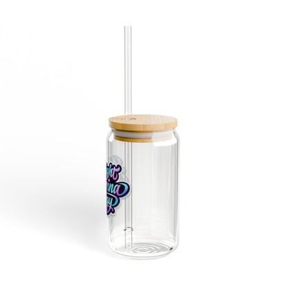 Midnight ballerina energy Sipper Glass