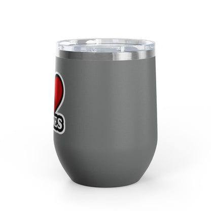 I love nurses faux sticker Tumbler