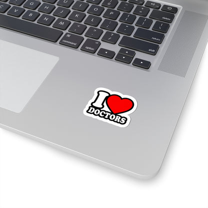 I love doctors faux Sticker