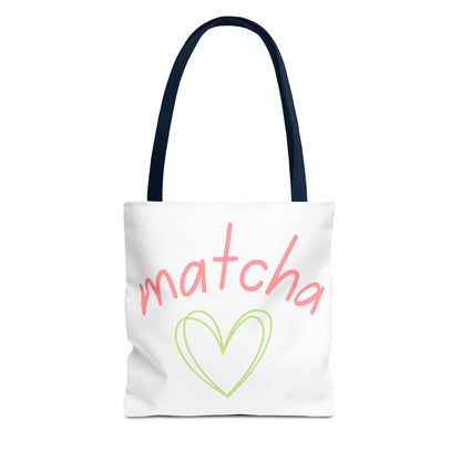 Matcha Heart Tote Bag