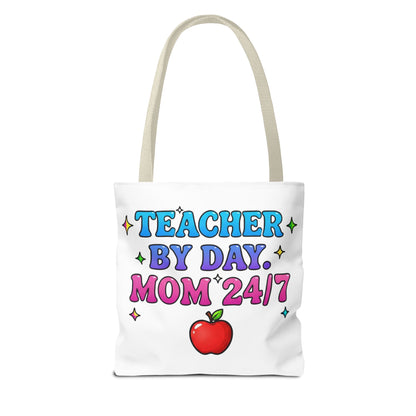 Teacher by day mom 24/7 Tote Bag