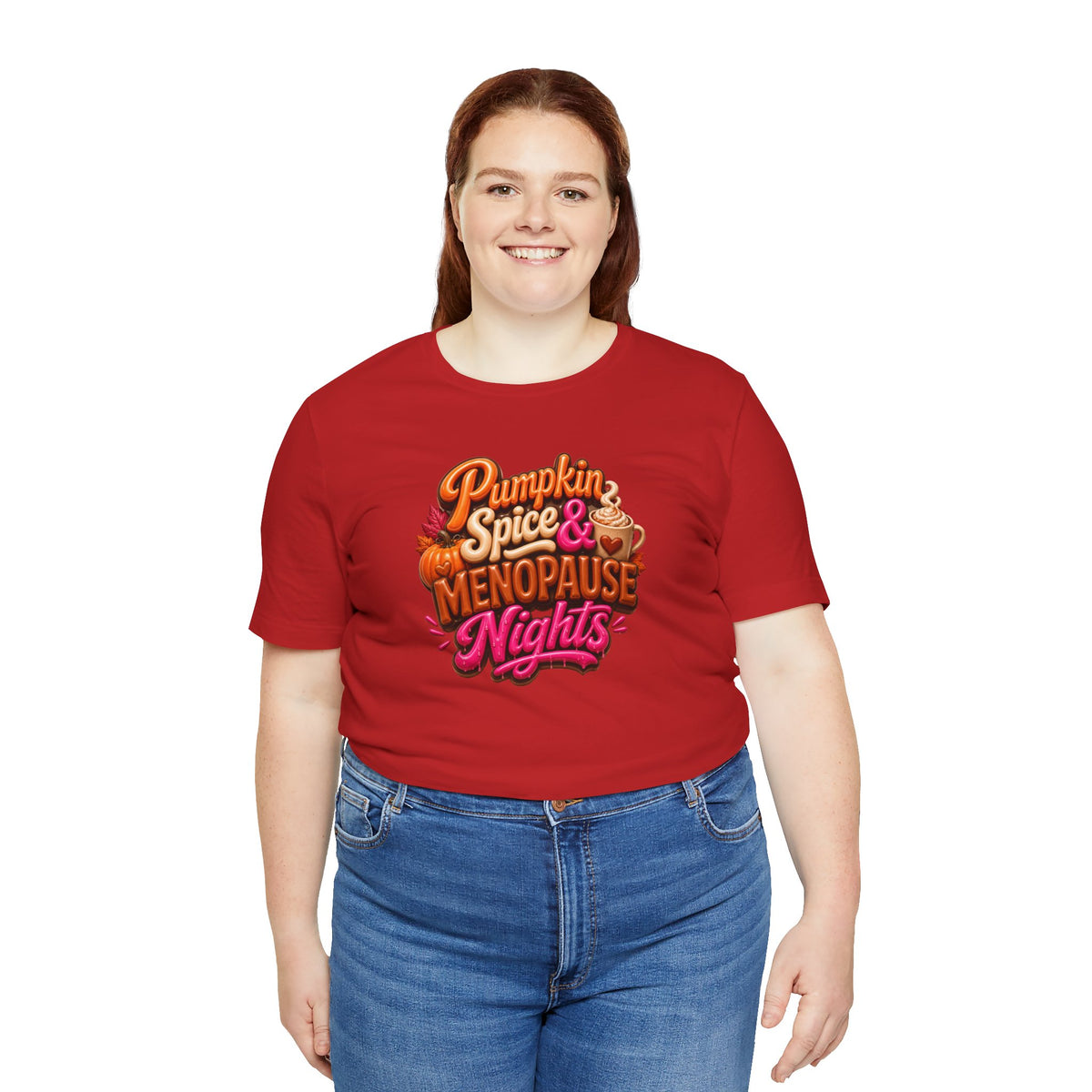 Pumpkin spice & menopause nights T-shirt