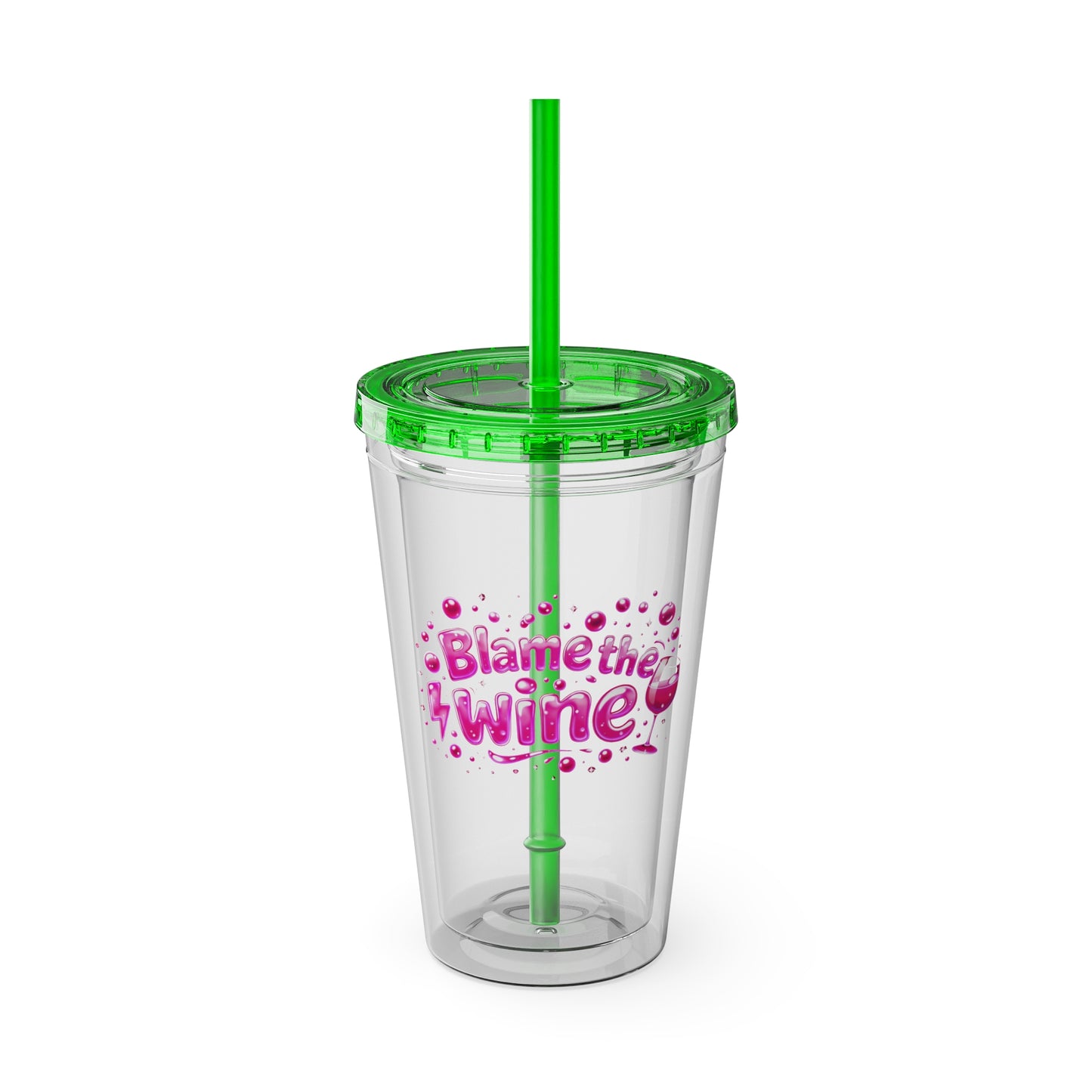 Blame the wine Clear Insulated Cup