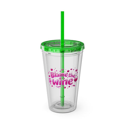 Blame the wine Clear Insulated Cup