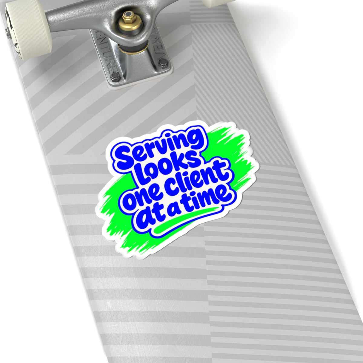 Serving looks one client at a time Sticker