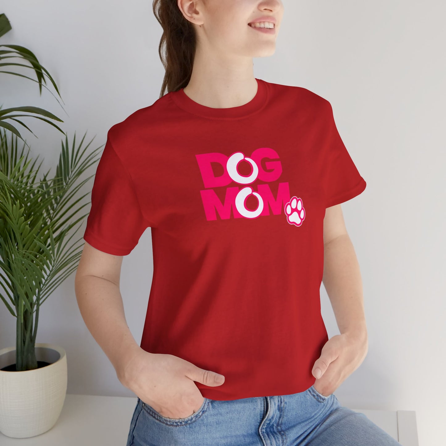 Dog mom pink T-shirt