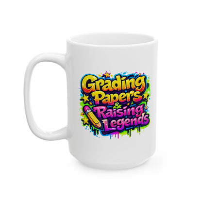 Grading papers & raising legends  Mug