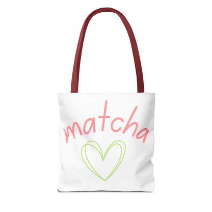 Matcha Heart Tote Bag