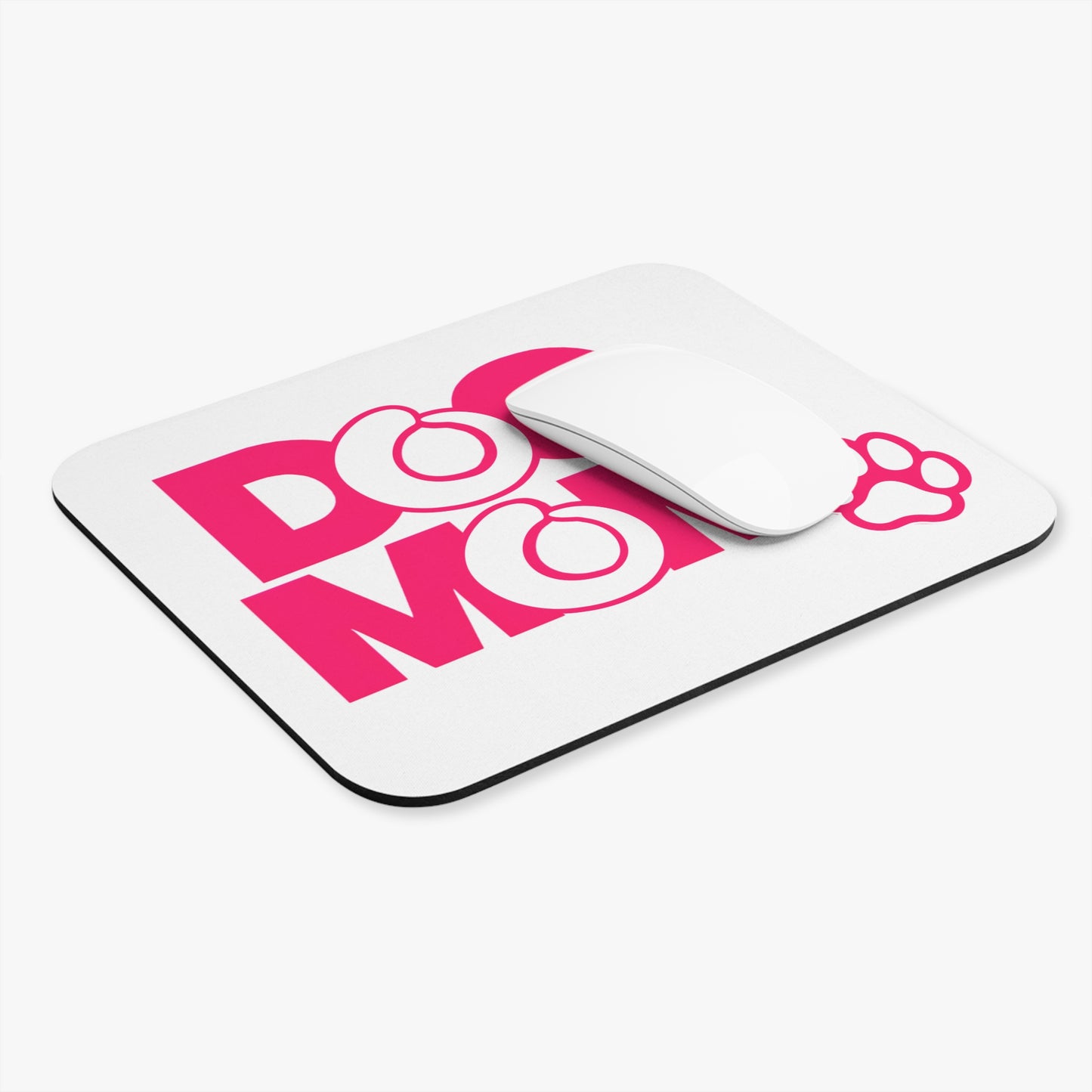 Dog mom pink Mouse Pad