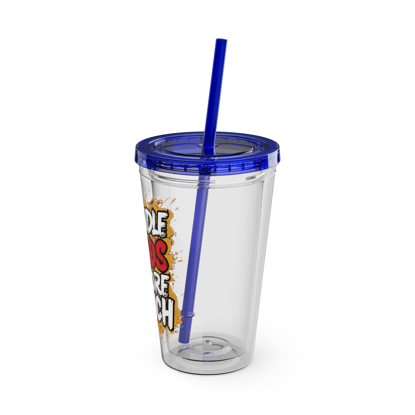 I handle chaos before lunch Clear Insulated Cup