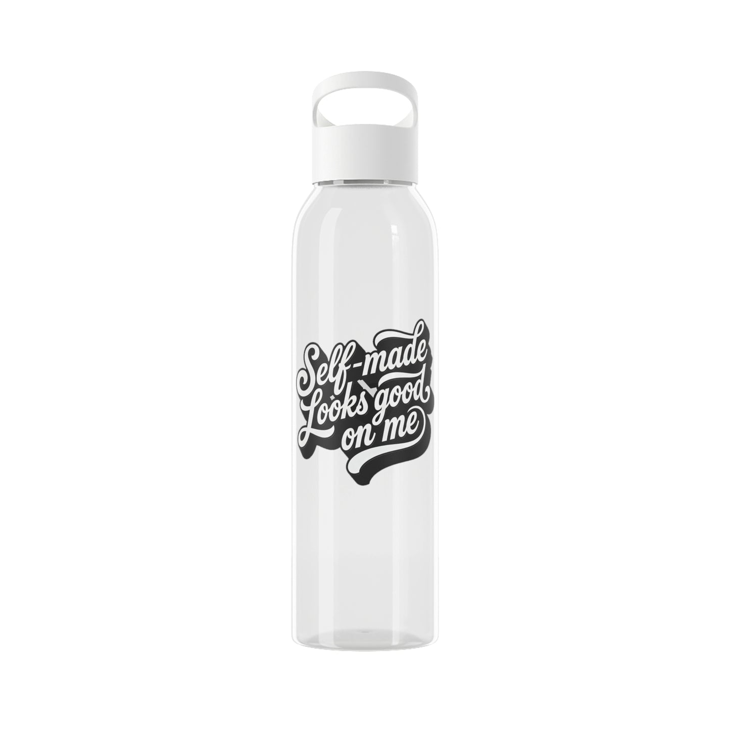 Self-made looks good on me Water Bottle