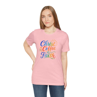 Christ, coffee and faith T-shirt