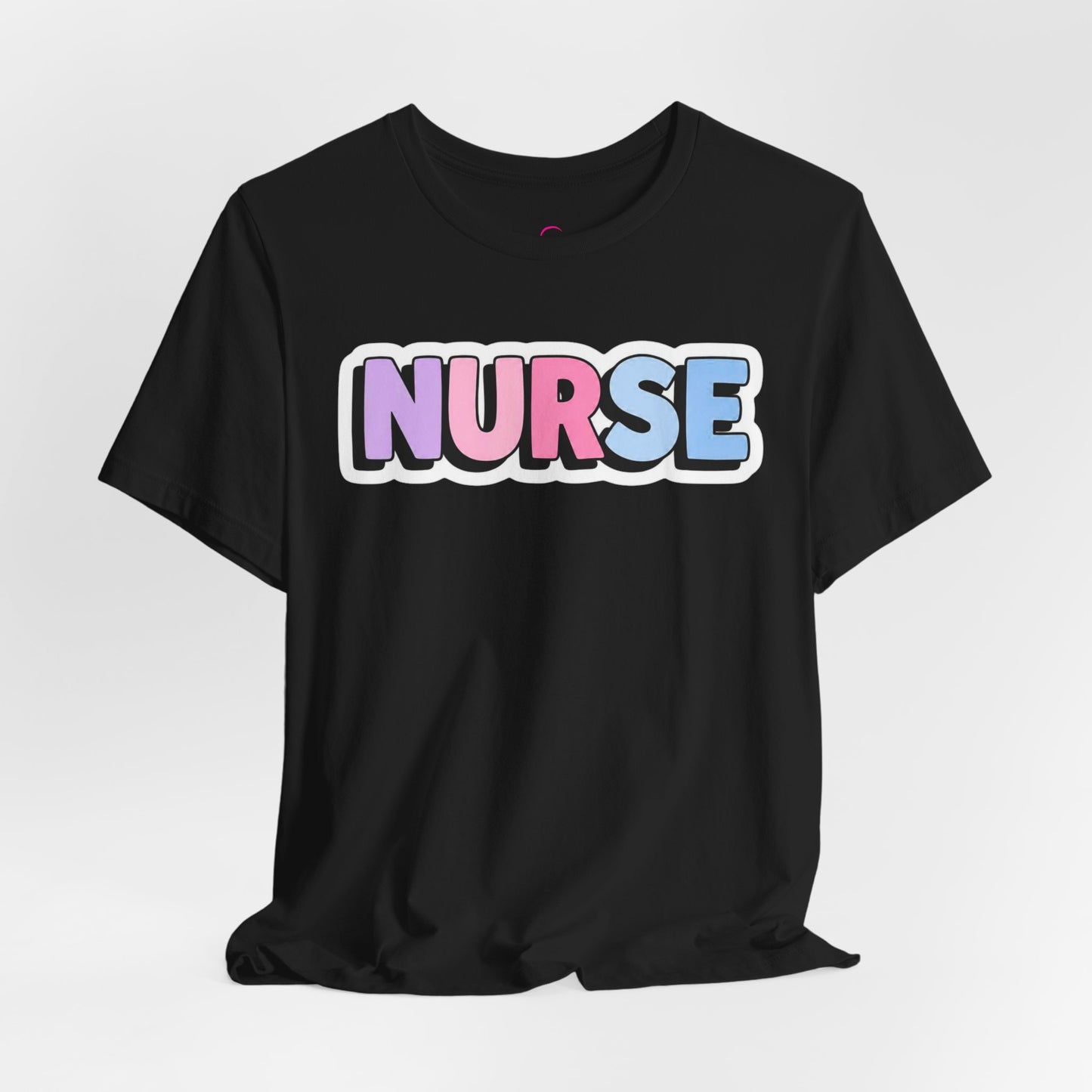 NURSE faux sticker T-shirt