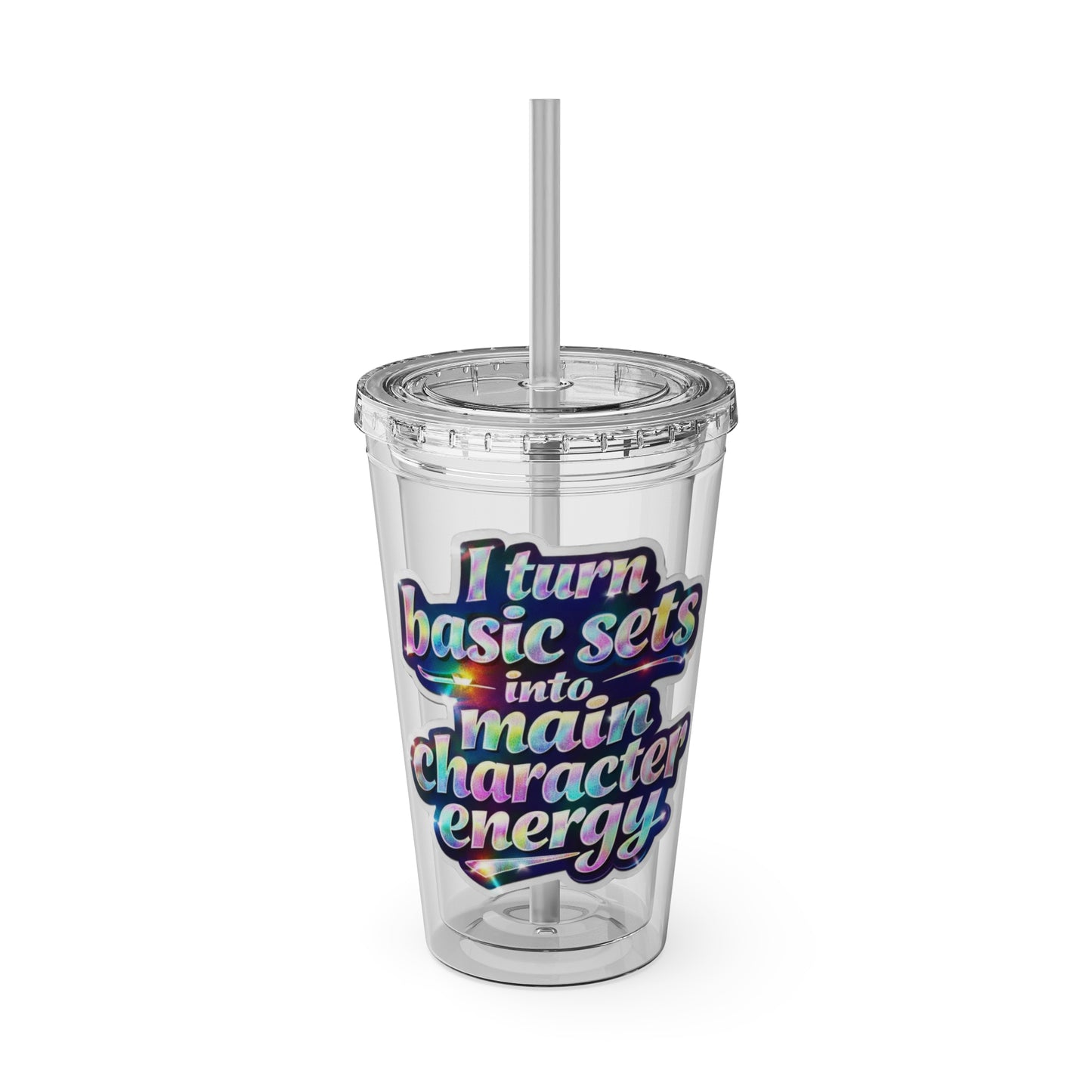 I turn basic sets into main character energy Clear Insulated Cup