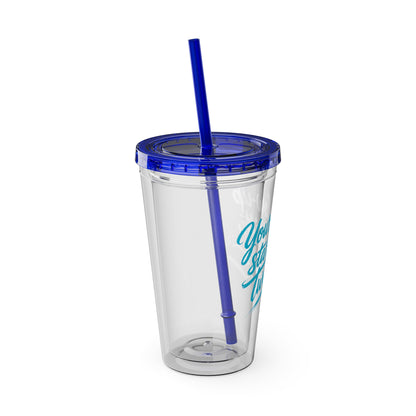 Your glow up starts with my tweezers Clear Insulated Cup