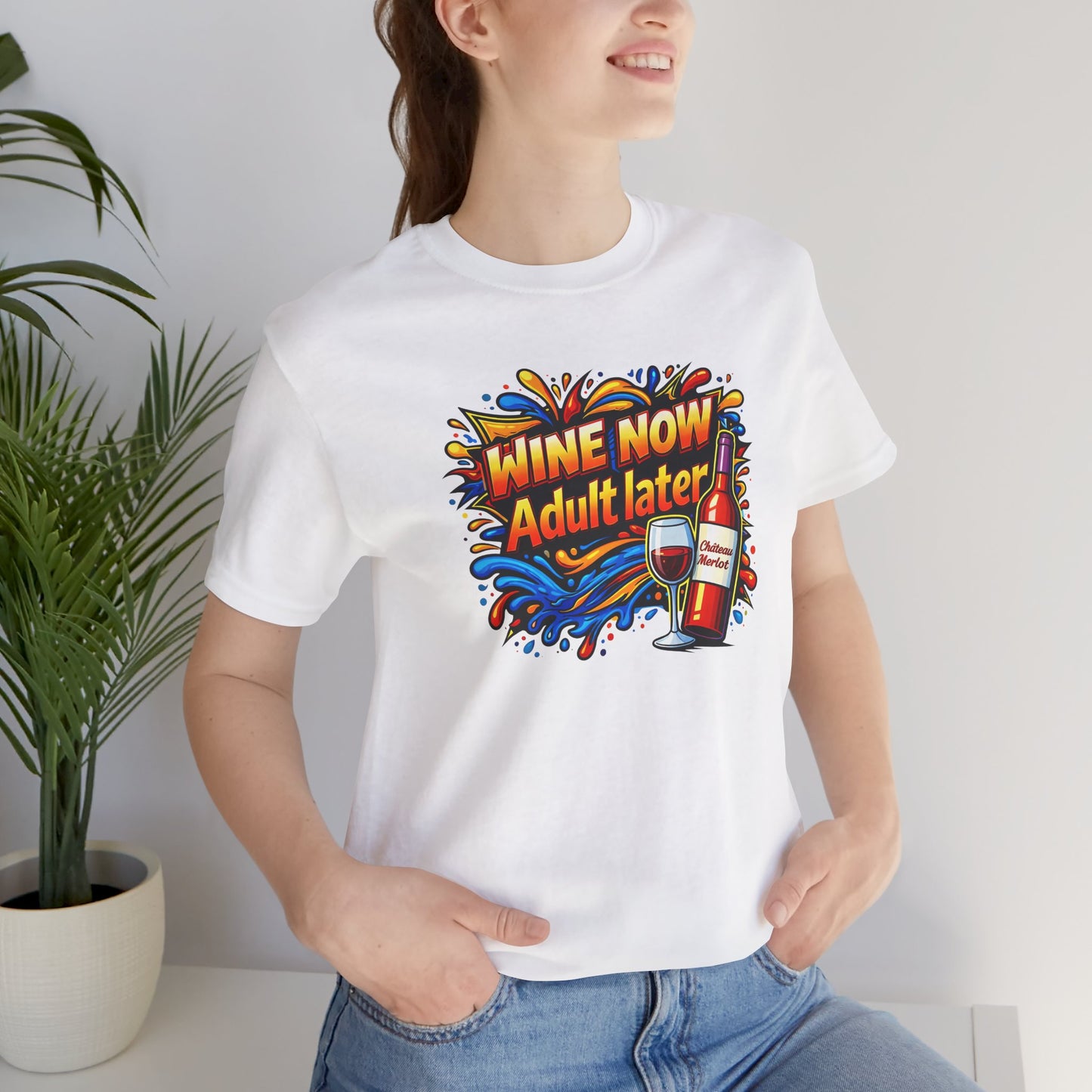 WINE NOW Adult later T-shirt